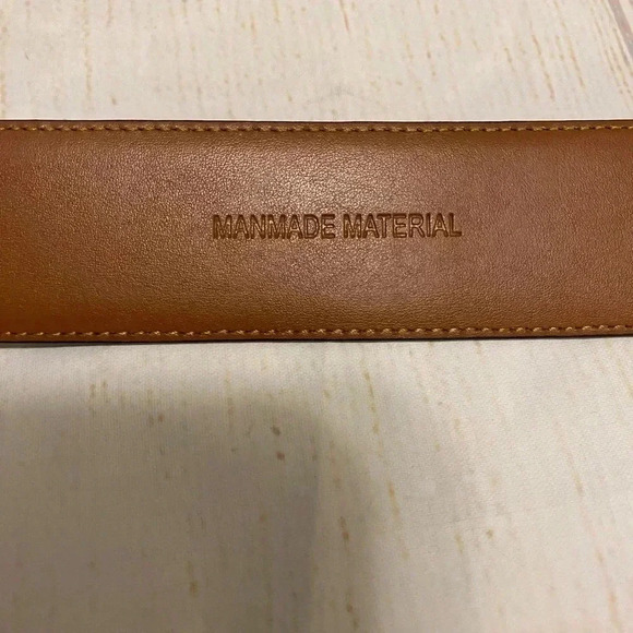 Men’s‎ Navy Blue Smooth Faux Leather Belt Fits Size 36-38 - Picture 7 of 10